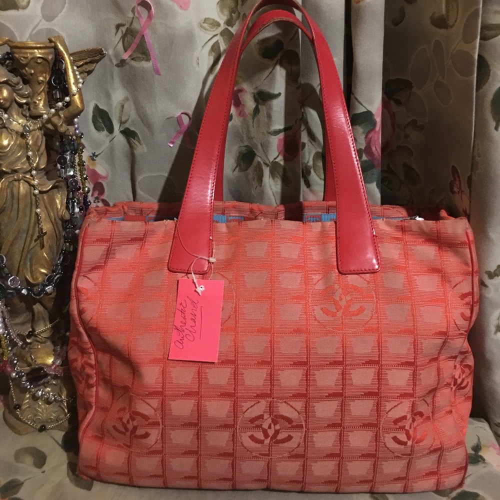 ♥️CHANEL Monogram Tote handbag Vintage RARE!